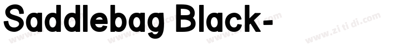 Saddlebag Black字体转换